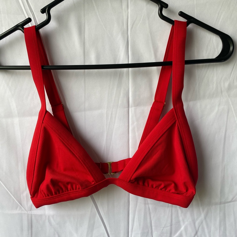 Red top swimsuit
